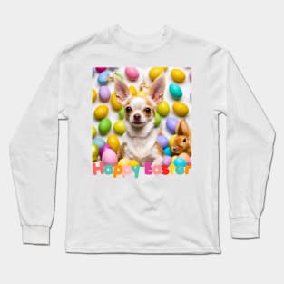 Here Comes the Easter Chihuahua! Long Sleeve T-Shirt